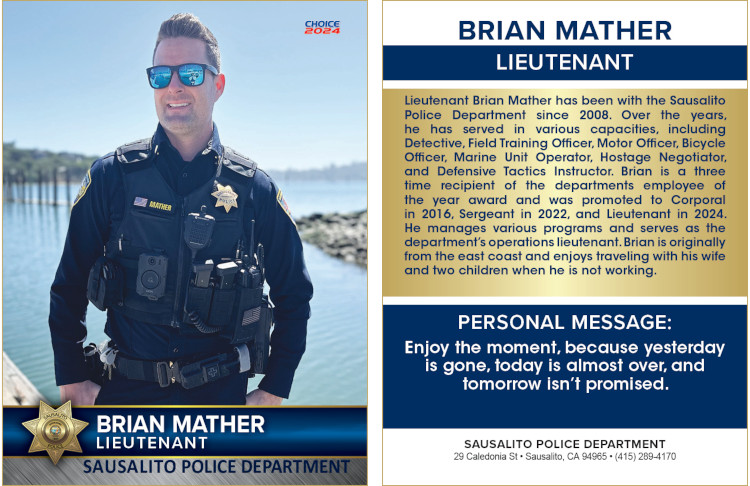 Brian Mather Police Trading Card - small