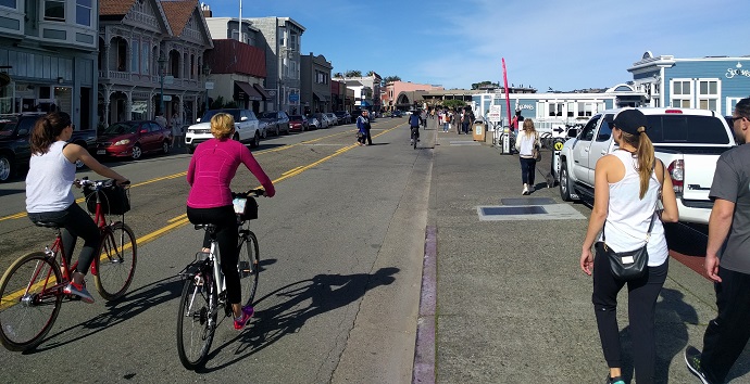 Bicycles on Bridgeway