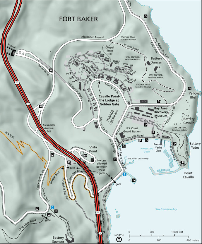 Fort Baker Map