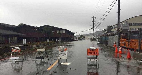 Gate 5 Road Flooded